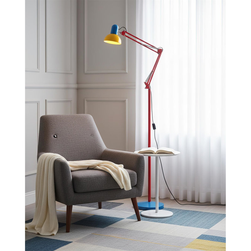 Elian Modern Memphis Adjustable Task Floor Lamp