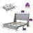 Genevi Storage Upholstered Bed with Built In USB Port-283664386