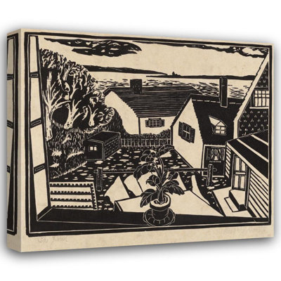 "The Yard" par Blanche Baxter - Art mural sur toile tendue avec châssis
