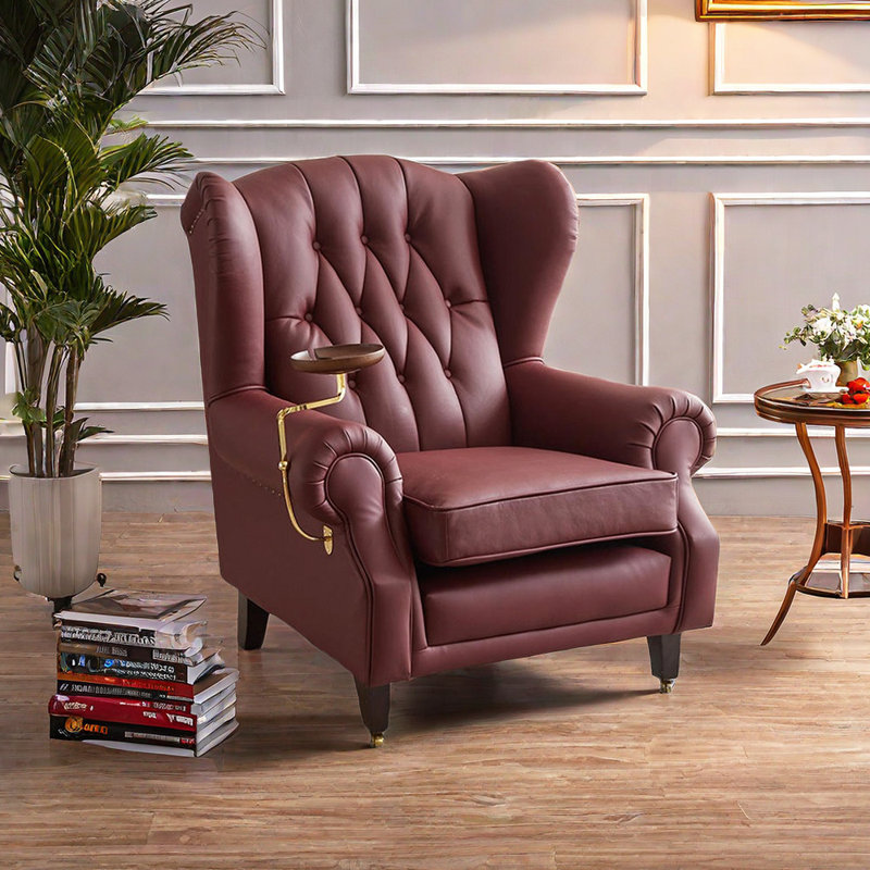 Fauteuil inclinable en simili cuir istikar, Rouge foncé