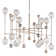 Majorette 16-Light Sputnik Modern Linear Chandelier