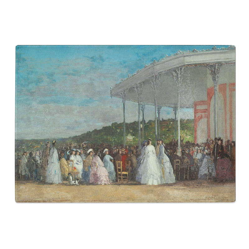 Concert at the Casino of Deauville by Eugene Boudin Chopping Board, 0.4cm H x 20cm W x 28.5cm L