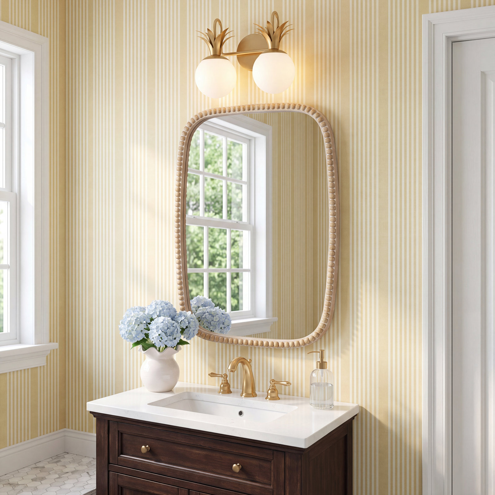 Gazala 2-Light Dimmable Vanity Light