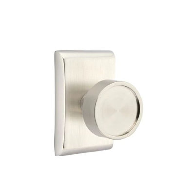 Ensemble de mortaise intérieure Emtek avec rosette et bouton Verve (LH)