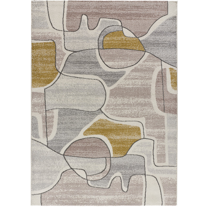 Chace Geometric Machine Woven / Power Loomed Area Rug, Rectangle 120 x 170cm