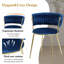 Ensemble de salle à manger à piédestal rectangulaire avec chaise de salle à manger en velours Modern Weaven-1071414409-1071414412-1071414400