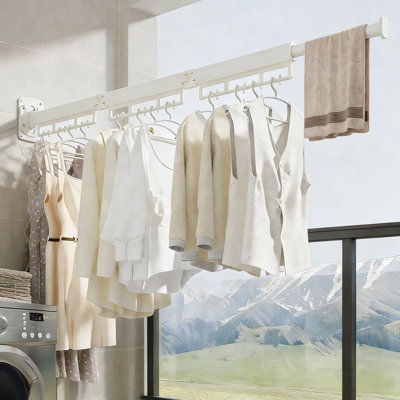 Clothes Drying Racks Wall Mounted Foldable SpaceSaving Laundry Solution
