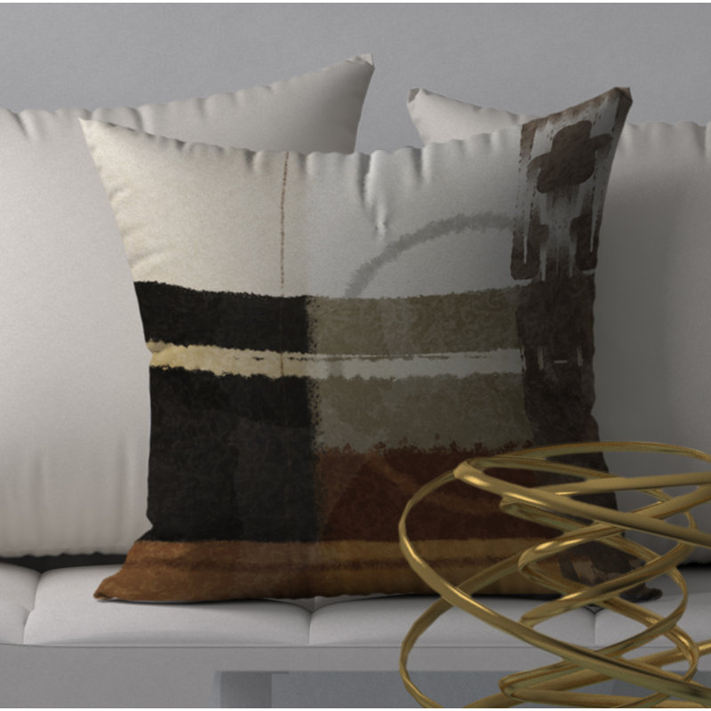 Housse de coussin décorative carrée et insert, 20 po x 20 po