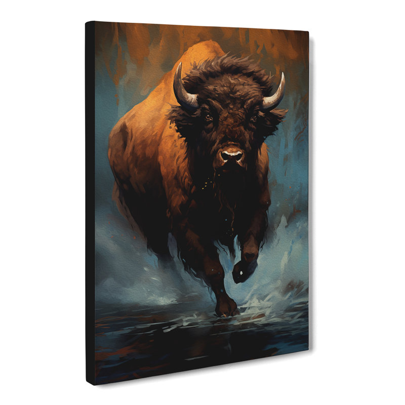 Bison Classicism Art - No Frame Print, 50cm H x 35cm W x 3cm D