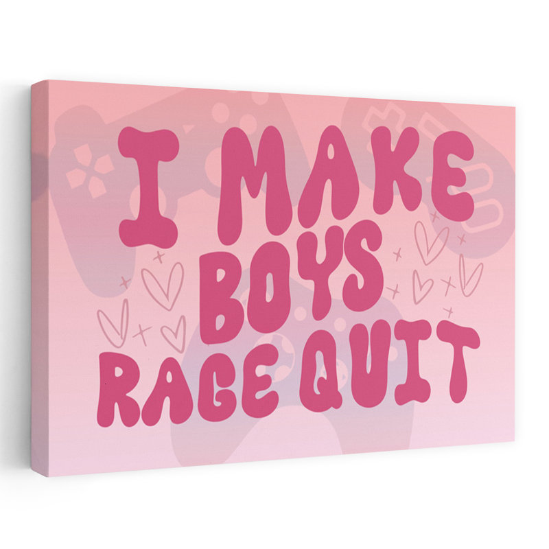 «I Make Boy Rage Quit», art contemporain abstrait, H 24 po x l 16 po