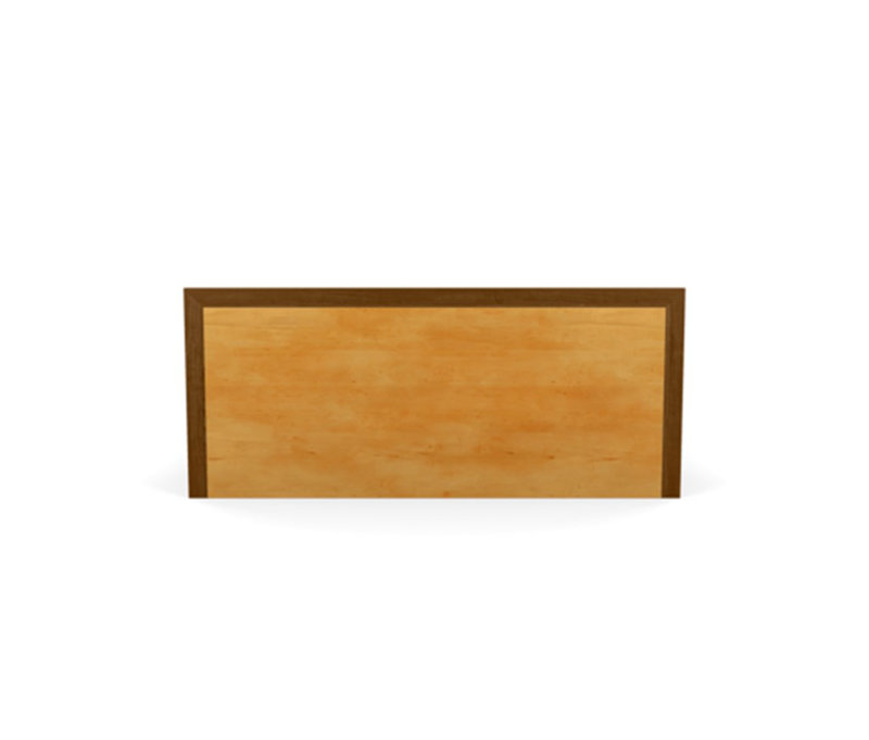 Moduluxe Upholstered Bed, Onyx, King, Natural Walnut