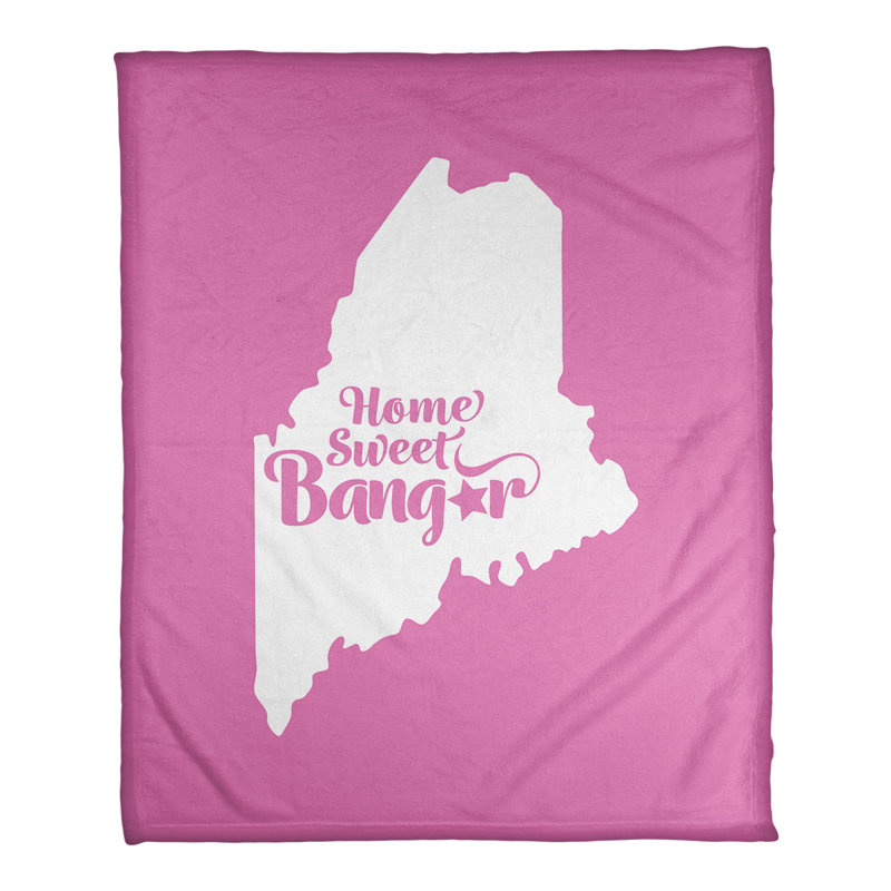 Couverture de polaire chicago de la maison, 50 po x 60 po, Rose