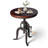 Cecy Pine Round Solid Wood Top Metal Base Dining Table-254129676