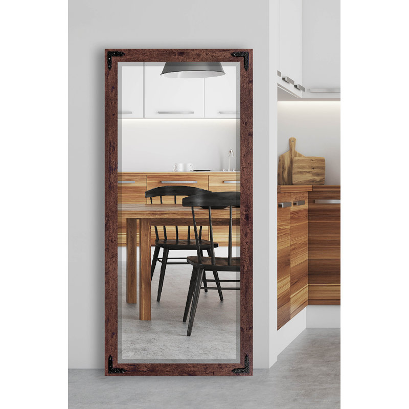 Miroir de salle de bain biseauté, H 66 po x l 32 po, Bois