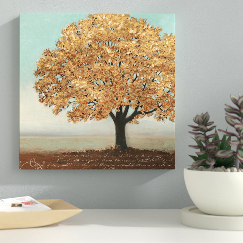 Gold Reflections I, reproduction d'art sur toile tendue, H 18 po x l 18 po x P 1,5 po, Toile avec cadre noir, Pas de tapis