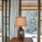 Metal and Glass Table Lamp