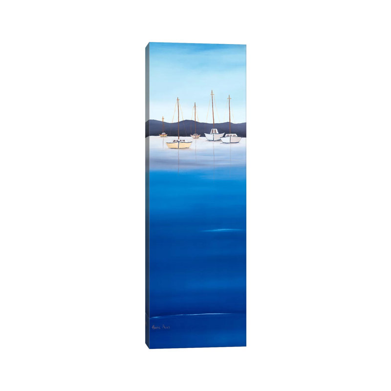 Waterline II by Hans Paus - Wrapped Canvas Panoramic Painting, 30.48 cm H x 91.44 cm W x 1.91 cm D