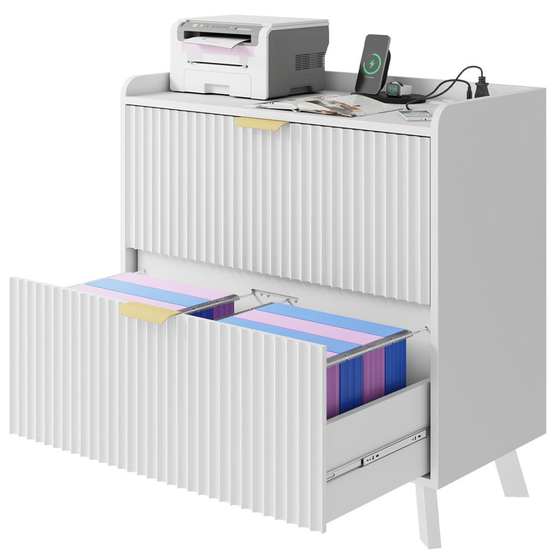 Classeur latéral avec station de charge