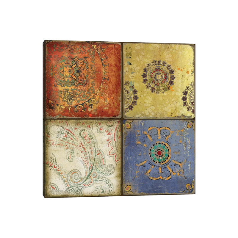 Paisley Park II - Wrapped Canvas Print, 30.48 cm H x 30.48 cm W