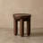 15.7"W Small Mango Wood Accent End Table with Sculptural Legs