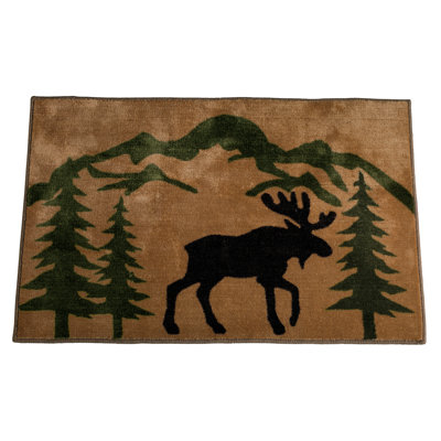 Tapis chocolat / brun clair Moose