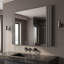 Lucent Luxury Crystal Single Vanity Mirror | Silver Bronze