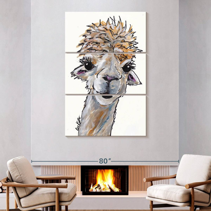 Brampt Alpaca Angel, 74" H x 48" W