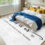 Tapis d'intérieur blanc lavable à la machine Story Home-133457192
