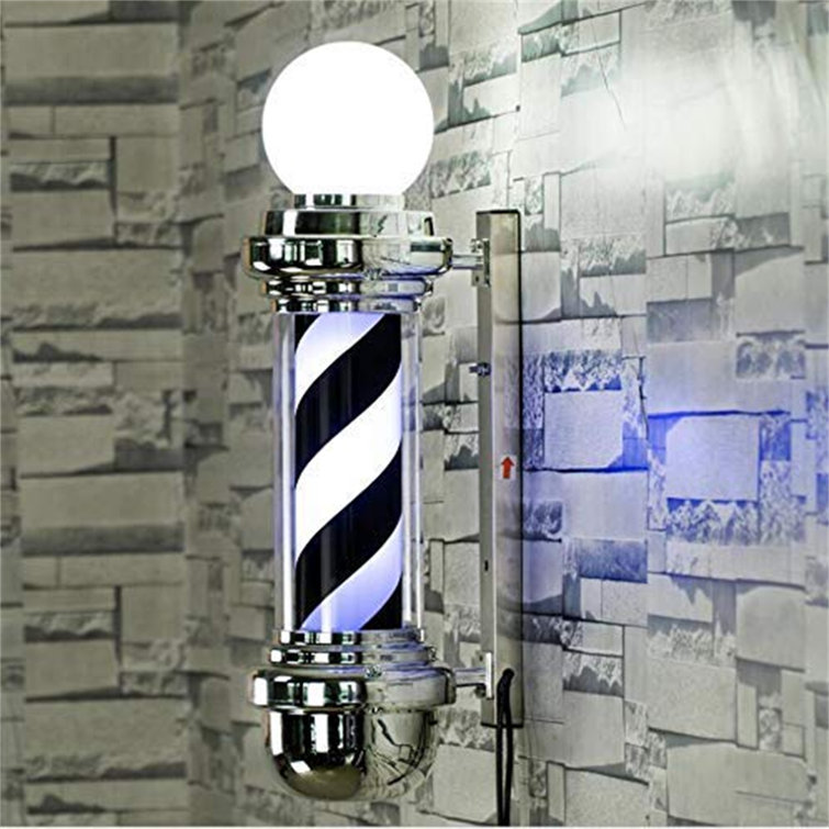 Classic LED Light Barber Pole with Rotating Strip