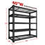 Rayonnage réglable en métal robuste Rikuto-124572202