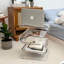 Table d'appoint / table basse en acrylique en forme de S - table d'appoint créative minimaliste moderne, tablette de chevet, porte-revues, décoration de luxe de style nordique-50362654