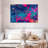 Blue Magenta Abstract Canvas Print-1374365372