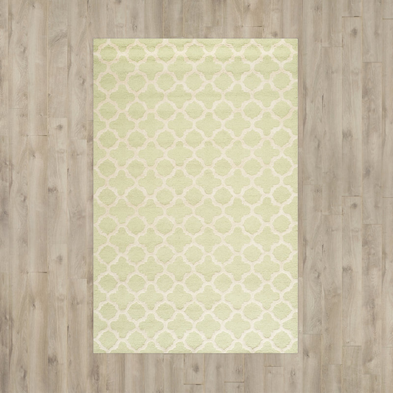 Kaniel Geometric Wool Hand Woven Area Rug, Rectangle 122 x 183 cm
