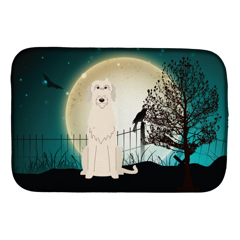 Tapis de séchage lévrier irish halloween