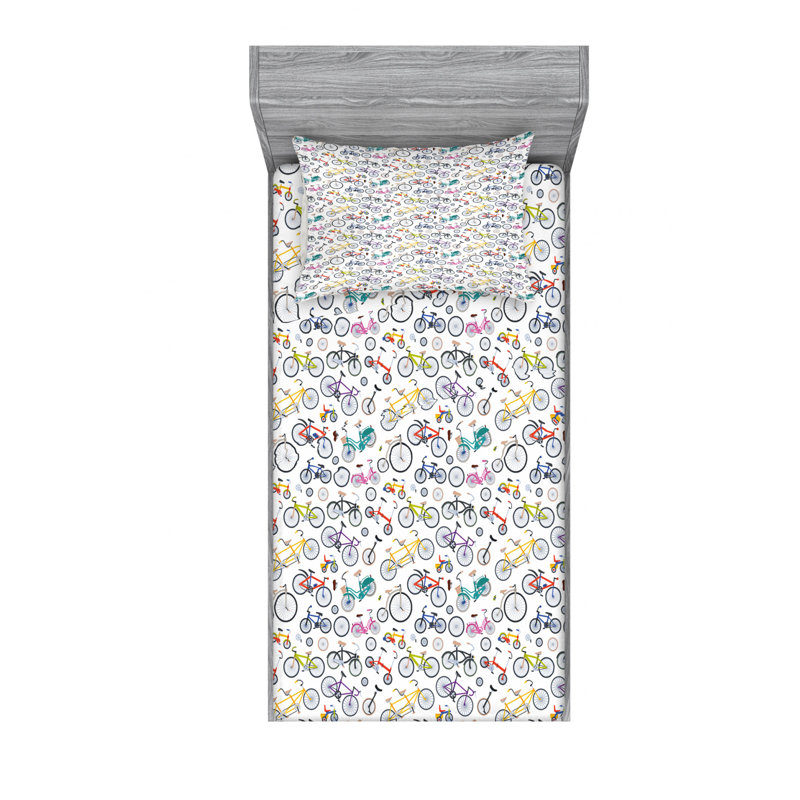 Microfiber Sheet Set, Twin Sheet Set + Fitted Sheet + 1 Pillowcase