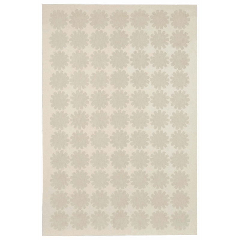 Astronomy Martha Stewart Hand Hooked Cotton Floral Rug, Rectangle 5'6" x 8'6"