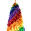 Arbre de Noël artificiel en forme de spirale en PVC 7,5 pi, 1825 pointes de branches, arbre de Noël unique en forme de spirale avec support en métal robuste et pliable