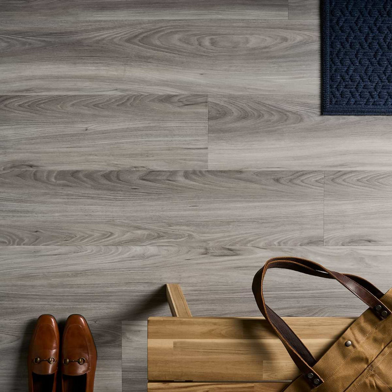 Heights XL 9x60 Matte LVT Rigid Core Click Lock Luxury Vinyl Plank, Gray Wood
