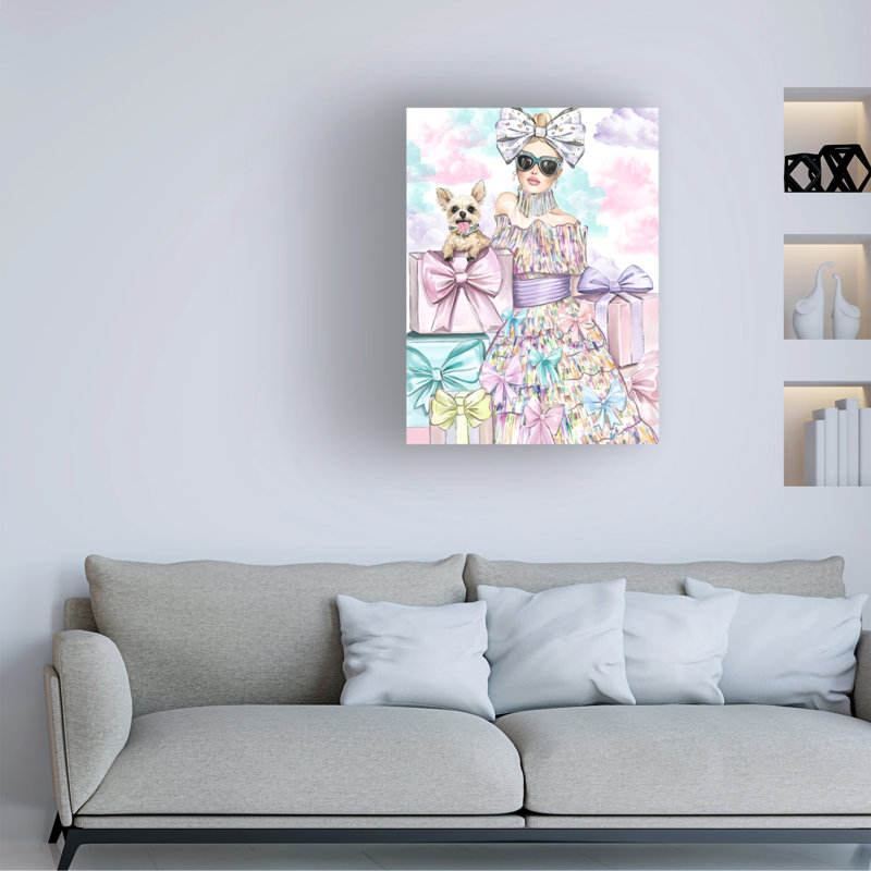 Art sur toile Jess Stempel Fashion 3, H 19 po x l 14 po