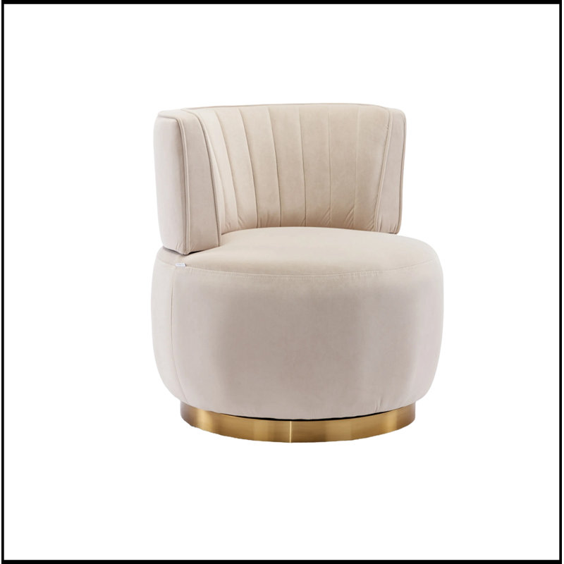 Baril pivotant avec siège large Canterbury, Beige