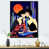 Black Floater Framed