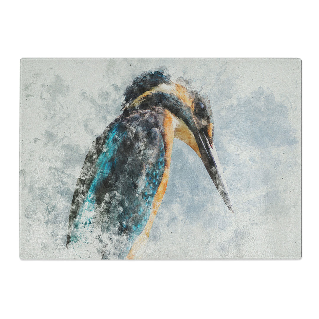 Kingfisher Bird Vol.1 Watercolour Chopping Board