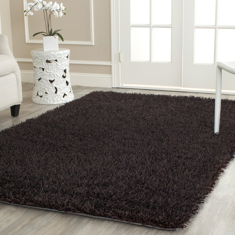 Callie Solid Colour Hand Woven Area Rug, Rectangle 61 x 91 cm