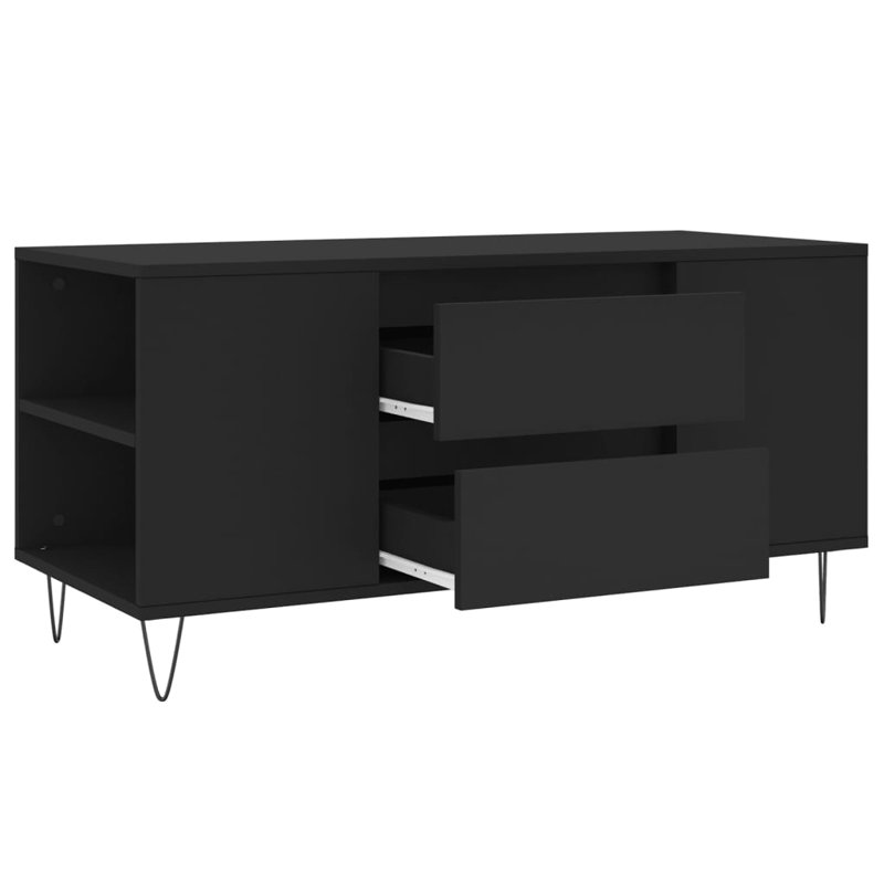 Iriemi Coffee Table with Storage, Black