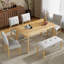 Banc capitonné rembourré, bancs de salle à manger modernes, bancs de salle à manger rembourrés, banc de bout en tissu pour une utilisation polyvalente à la maison-413728048