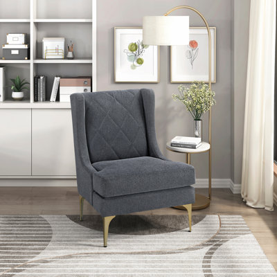 Luxueux fauteuil d'appoint à oreilles avec un confort exceptionnel et un design élégant, parfait pour les intérieurs modernes et classiques