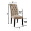Chaise d’appoint en lin à expresso Firkins