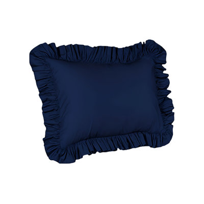 400TC Sateen Solid Cotton Ruffle Pillow Sham