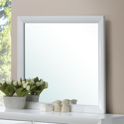Marilla Solid And Engineered Wood Flat Wall Mirror
