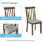 Ensemble de salle à manger carré L 34,5 po x l 34,5 po Crissman-1823094504-1823094505